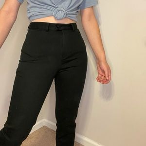 Black vintage docker trousers